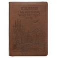 thumbnail image 1 of Classic Faux Leather Journal Soar Wings Like Eagles Isaiah 40:31 Bible Verse Brown Inspirational Notebook, Lined Pages w/Scripture, Ribbon Marker, Zipper Closure, 1 of 5