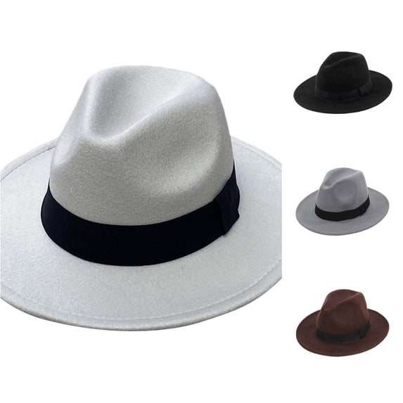 Classic Fedora Hat for Timeless Elegant Wide Brim Sun Winter Warmth Casual Dressy Occasions