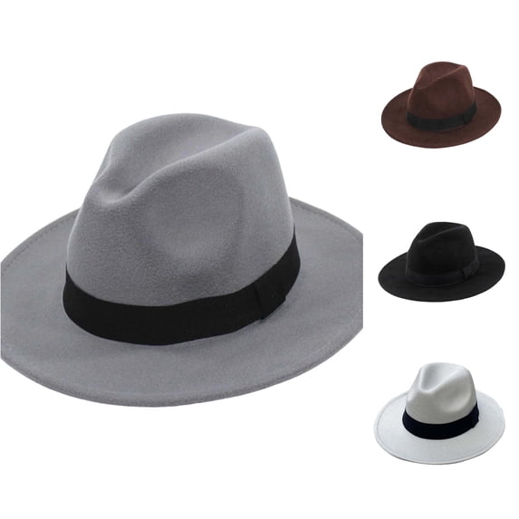 Classic Fedora Hat for Timeless Elegant Wide Brim Sun Winter Warmth Casual Dressy Occasions