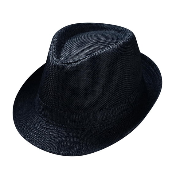 Classic Fedora Hats for Men Women Short Brim Panama Summer Beach Sun Hat Accessories Vintage Jazz Felt Sombrero Top Hats Foldable Panama Gatsby 1920s Unisex Party Costume Hat