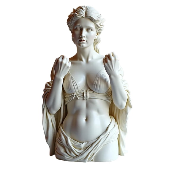 Classic Female Bust Sculpture Resin Statue Home Office Desktop Art Decor Figurine Classical Style Ornament