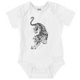 thumbnail image 1 of Classic Fierce Japanese Tiger Tattoo Romper Boys or Girls Infant Baby Brisco Brands NB, 1 of 6