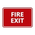 thumbnail image 1 of Classic Fire Exit Sign (Red) - Large, 1 of 1