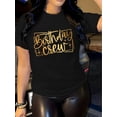 thumbnail image 1 of Classic Fit, Women's Vintage-Inspired Geometric Print T-Shirt - Casual Crew Neck, Short Sleeve, Polyester Blend, Machine Washable - Perfect for Summer, 1 of 7