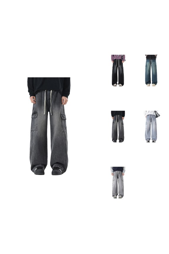 Classic Five Pocket Denim Jeans, Comfortable Stretch Fit, Tapered Leg, Slim Fit, Flexible Denim Pants for Men, Casual Everyday Wear, Durable Versatile Modern Trousers