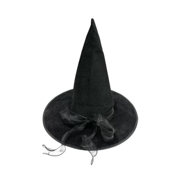 Classic Flannel Witch Hat for Halloween Party Cosplay C A 1pc