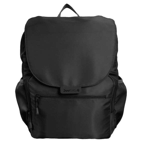 Jool Baby Diaper Bag Backpack with Changing Pad – 12-Pocket Large Capacity Bag, Includes Insulated Bottle Pockets, Portable Breast Pump Pockets, Baby Wipe Dispenser Pocket & More (Black)