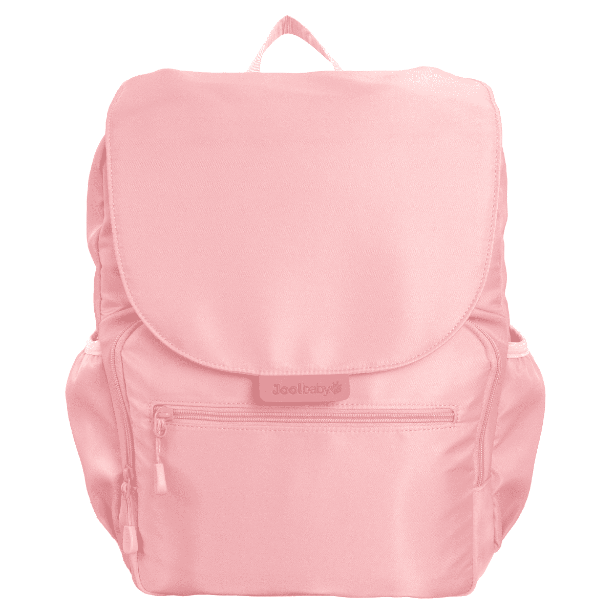 Jool Baby Relay Diaper Backpack with Changing Pad, Insulated Bottle and Wearable Breast Pump Pockets, Wipe Dispenser Pocket, Pink