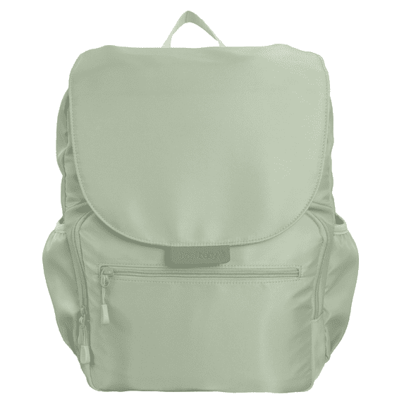 Jool Baby Diaper Bag Backpack with Changing Pad – 12-Pocket Large Capacity Bag, Includes Insulated Bottle Pockets, Portable Breast Pump Pockets, Baby Wipe Dispenser Pocket & More (Sage Green)
