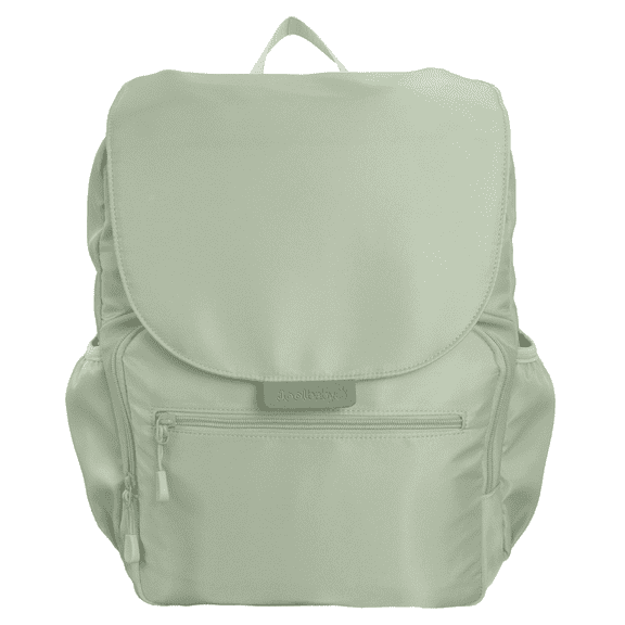 Jool Baby Diaper Bag Backpack with Changing Pad – 12-Pocket Large Capacity Bag, Includes Insulated Bottle Pockets, Portable Breast Pump Pockets, Baby Wipe Dispenser Pocket & More (Sage Green)