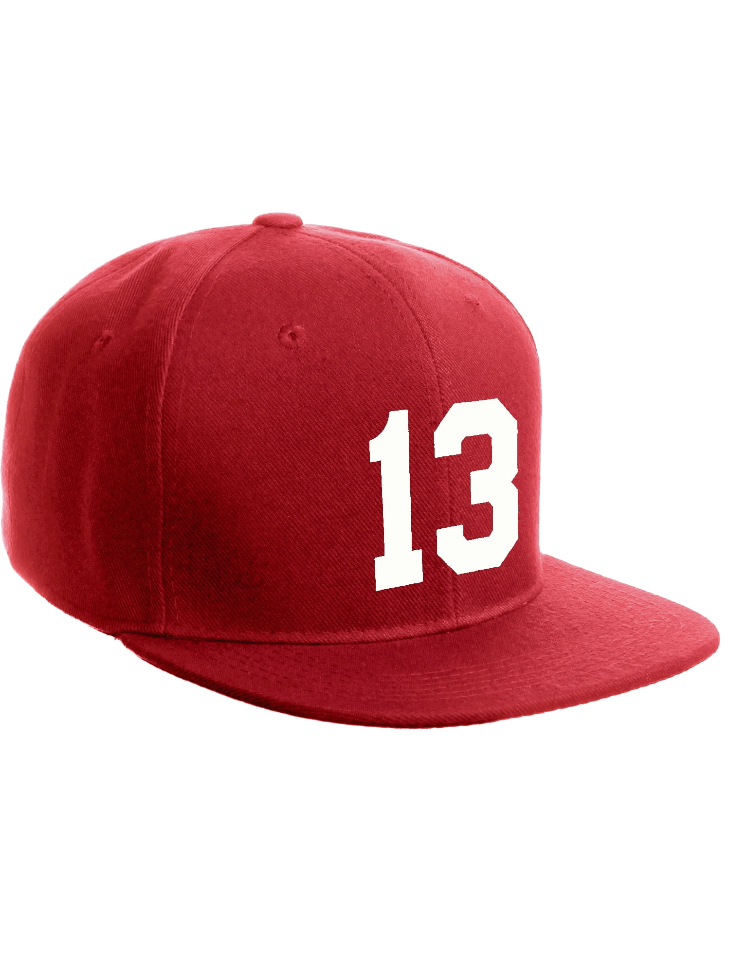 Classic Flat Bill Visor Snapback Hat Custom Color Player Team Numbers ...