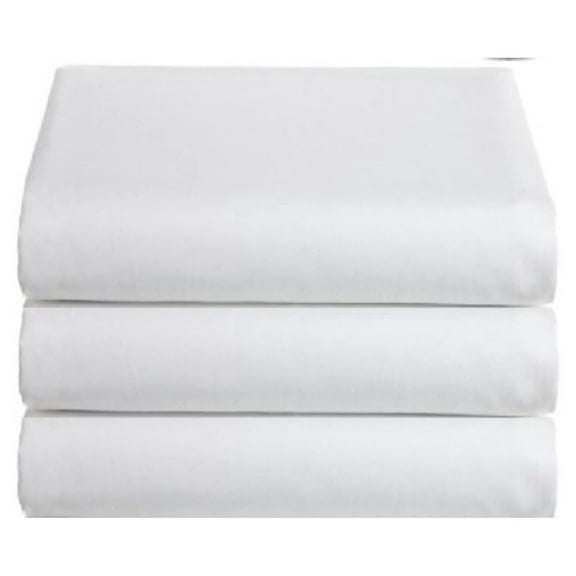 Classic Flat Hospital Bed Sheets,Single Size Flat Sheets 3 Pack