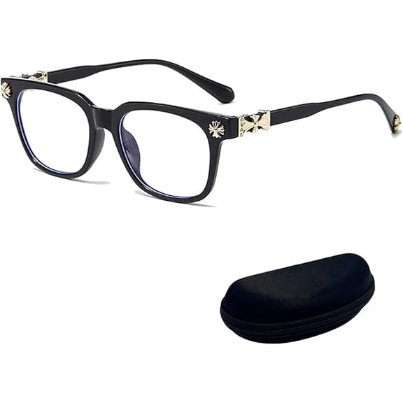 Classic Flat-Lens Glasses for Everyday Use, Elegant High-Iq Style, Unisex Durable Ultra-Light Frame, For Work & Daily Use
