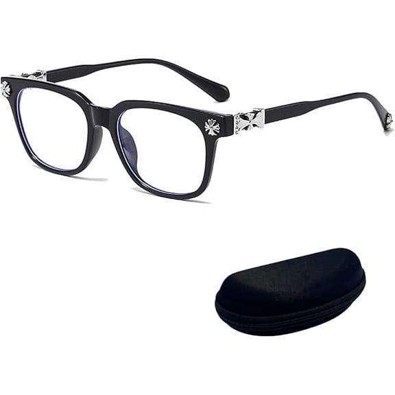 Classic Flat-Lens Glasses for Everyday Use, Elegant High-Iq Style, Unisex Durable Ultra-Light Frame, For Work & Daily Use