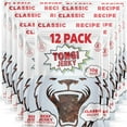 Classic Flavor Beef Jerky Snacks (Pack of 12) LowSugar Jerky, Gluten