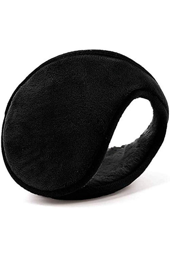 Classic Fleece Ear Muffs Headwear Collapsible Behind The Head Winter Ear Warmers for Women and Men