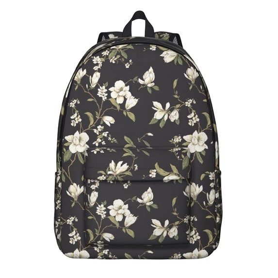 Classic Floral Pattern Backpack for College School Large Bookbag with Laptop Pocket Durable Unisex Backpack Gift for Commuting