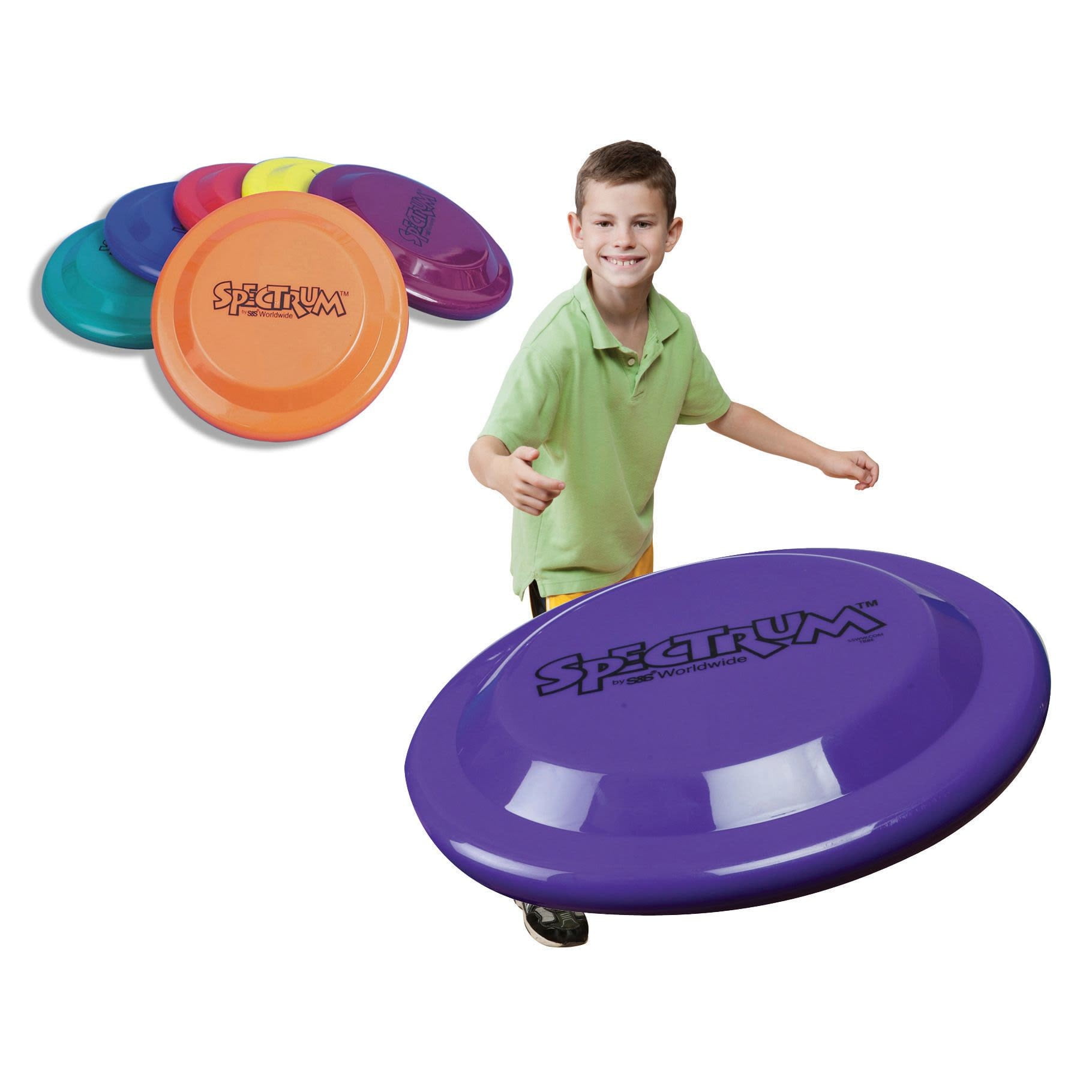 Colorful 9" Plastic Flying Discs Set of 6