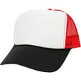 thumbnail image 1 of Classic Foam Front Mesh Back Trucker Hat Baseball Cap Plastic Adjustable Snapback, 1 of 1