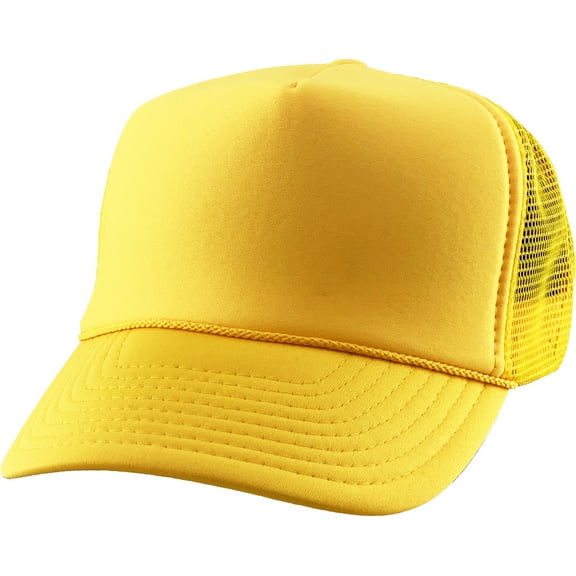 Classic Foam Front Mesh Back Trucker Hat Baseball Cap Plastic Adjustable Snapback