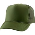 thumbnail image 1 of Classic Foam Front Mesh Back Trucker Hat Baseball Cap Plastic Adjustable Snapback, 1 of 6