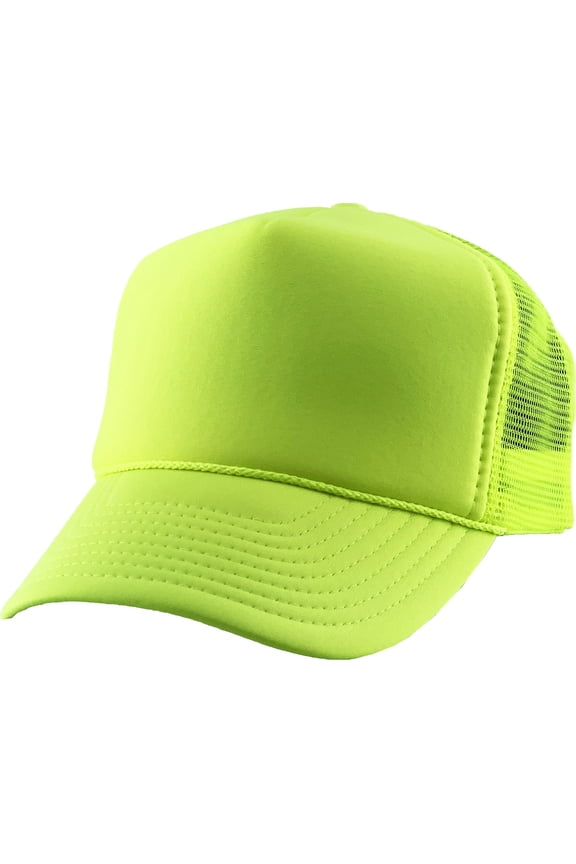 Classic Foam Front Mesh Back Trucker Hat Baseball Cap Plastic Adjustable Snapback