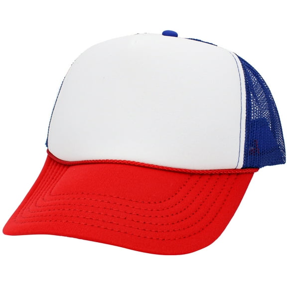 Classic Foam Front Mesh Back Trucker Hat Baseball Cap Plastic Adjustable Snapback