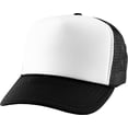 thumbnail image 1 of Classic Foam Front Mesh Back Trucker Hat Baseball Cap Plastic Adjustable Snapback, 1 of 6
