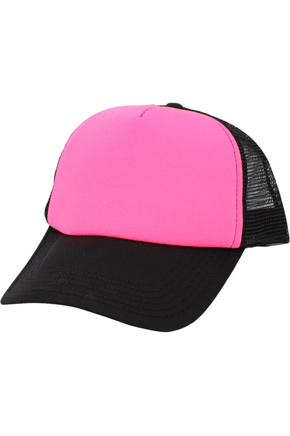 Classic Foam Front Mesh Back Trucker Hat Baseball Cap Plastic Adjustable Snapback