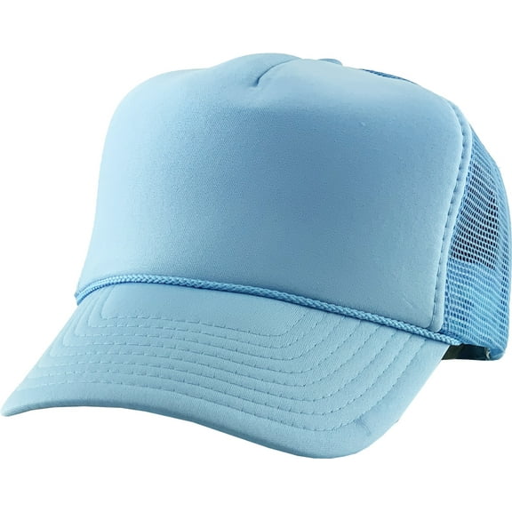 Classic Foam Front Mesh Back Trucker Hat Baseball Cap Plastic Adjustable Snapback