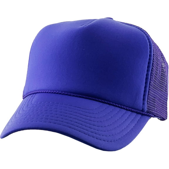 Classic Foam Front Mesh Back Trucker Hat Baseball Cap Plastic Adjustable Snapback