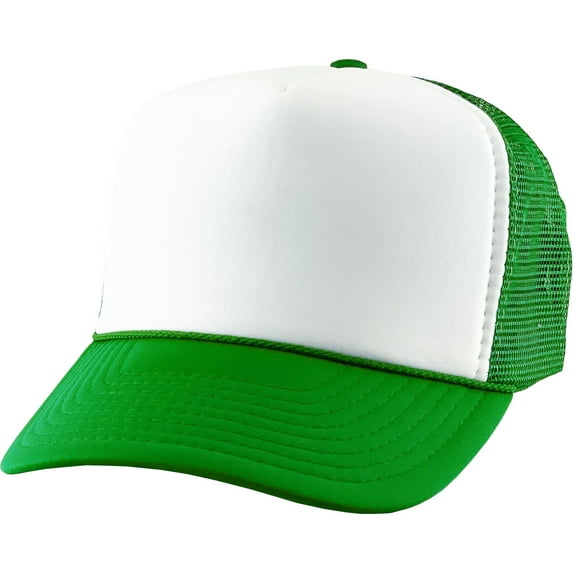 Classic Foam Front Mesh Back Trucker Hat Baseball Cap Plastic Adjustable Snapback