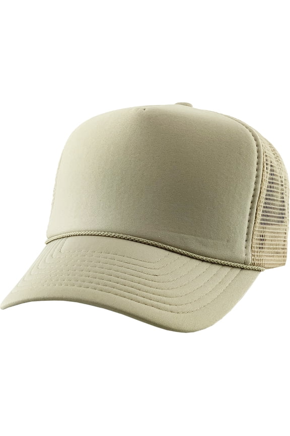 Classic Foam Front Mesh Back Trucker Hat Baseball Cap Plastic Adjustable Snapback