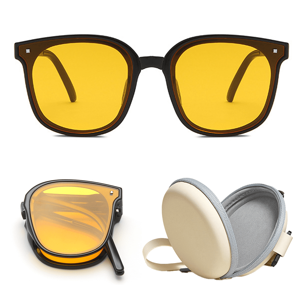 Folding Polarized Sunglasses for Women Men Foldable Driving  display picture 3