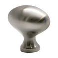 thumbnail image 1 of Classic Football Style Brushed Nickel Cabinet Hardware Knob, 1-31/32 Inch Overall Length, 1 of 2