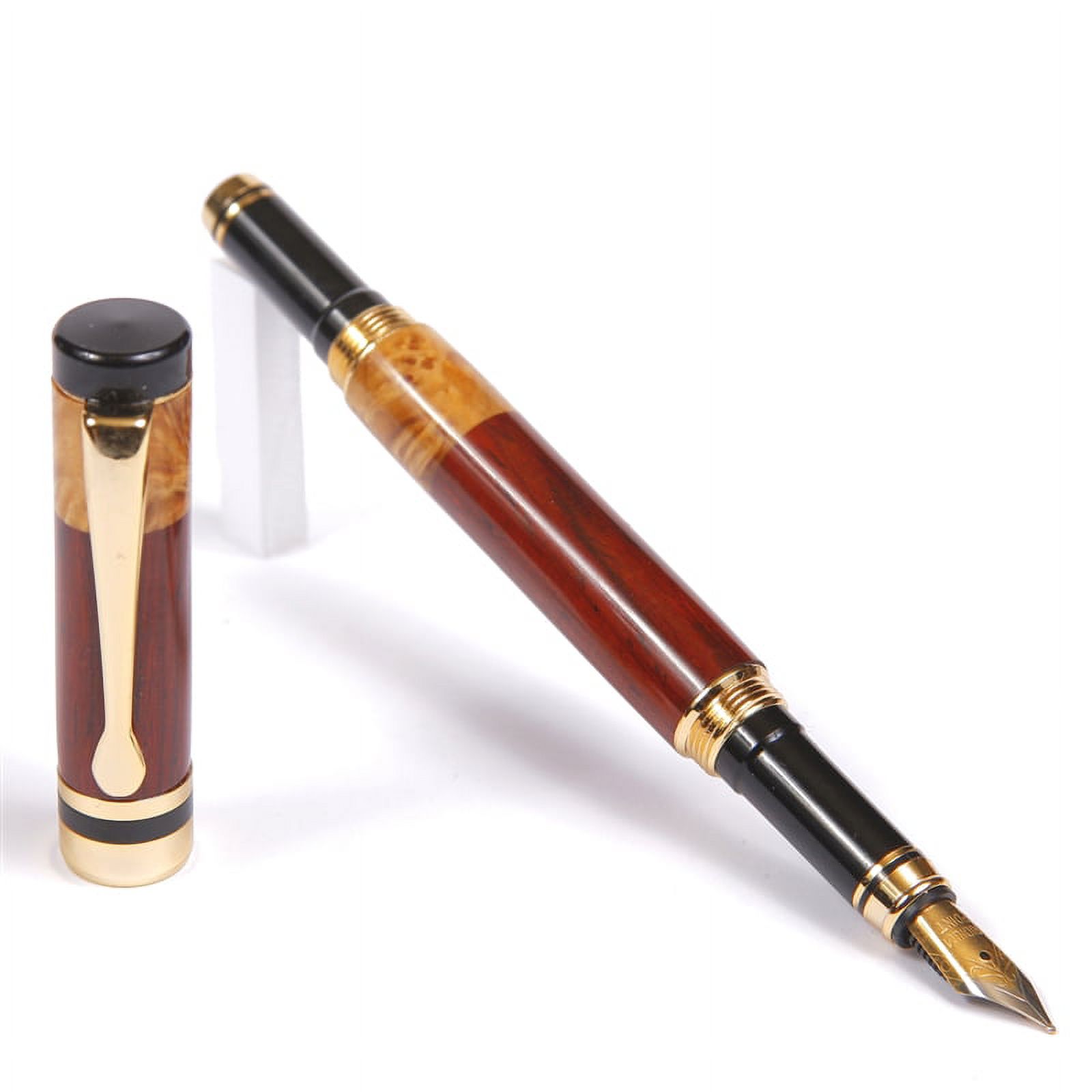 Classic Fountain Pen - Cocobolo with Yellow Box Elder
