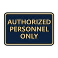 thumbnail image 1 of Classic Framed Authorized Personnel Only Sign (Navy Blue / White) - Medium, 1 of 1
