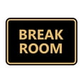 thumbnail image 1 of Classic Framed Break Room Sign (Black /Gold) - Small, 1 of 1