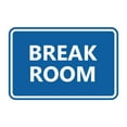 thumbnail image 1 of Classic Framed Break Room Sign (Blue) - Medium, 1 of 1