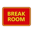 thumbnail image 1 of Classic Framed Break Room Sign (Red/Yellow) - Large, 1 of 1