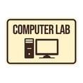 thumbnail image 1 of Classic Framed Computer Lab Sign (Black /Gold) - Small, 1 of 5