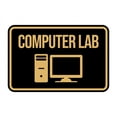 thumbnail image 1 of Classic Framed Computer Lab Sign (Blue) - Small, 1 of 5