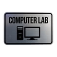thumbnail image 1 of Classic Framed Computer Lab Sign (Brushed Gold) - Small, 1 of 5