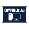thumbnail image 1 of Classic Framed Computer Lab Sign (Brushed Silver) - Medium, 1 of 5