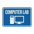 thumbnail image 1 of Classic Framed Computer Lab Sign (Ivory/Dark Brown) - Medium, 1 of 5