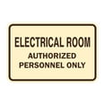 thumbnail image 1 of Classic Framed ELECTRICAL ROOM AUTHORIZED PERSONNEL ONLY Sign (Ivory/Dark Brown) - Medium, 1 of 1