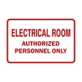 thumbnail image 1 of Classic Framed ELECTRICAL ROOM AUTHORIZED PERSONNEL ONLY Sign (White/Red) - Medium, 1 of 1