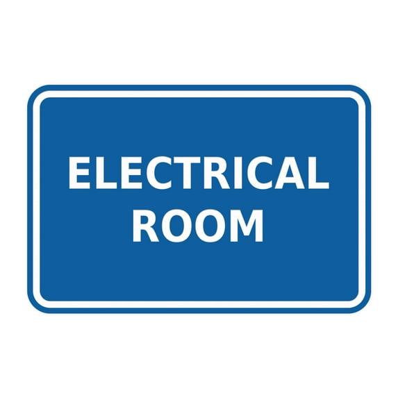 Classic Framed Electrical Room (Blue) - Medium