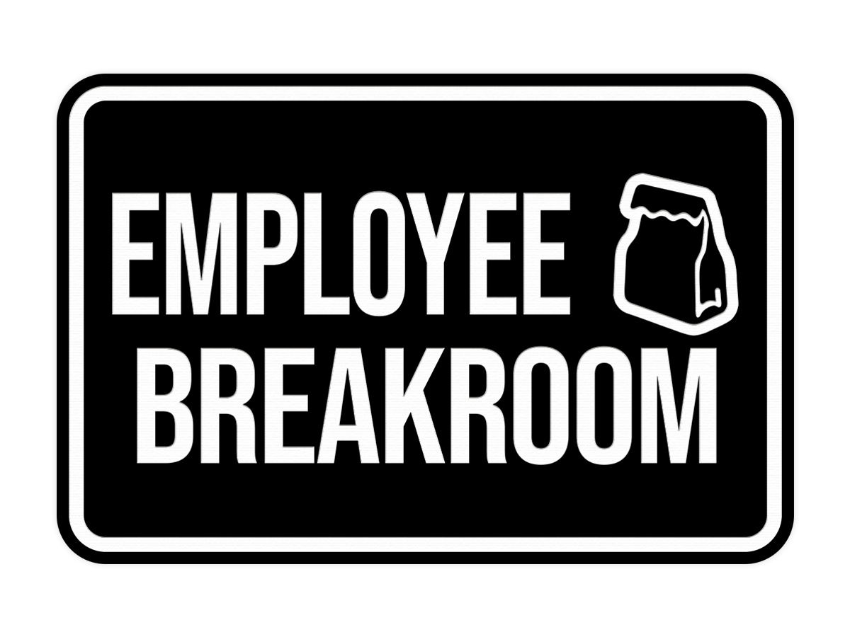 Classic Framed Employee Breakroom Sign (Blue) - Medium - Walmart.com