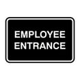 Classic Framed Employee Entrance Sign (Black) - Large - Walmart.com